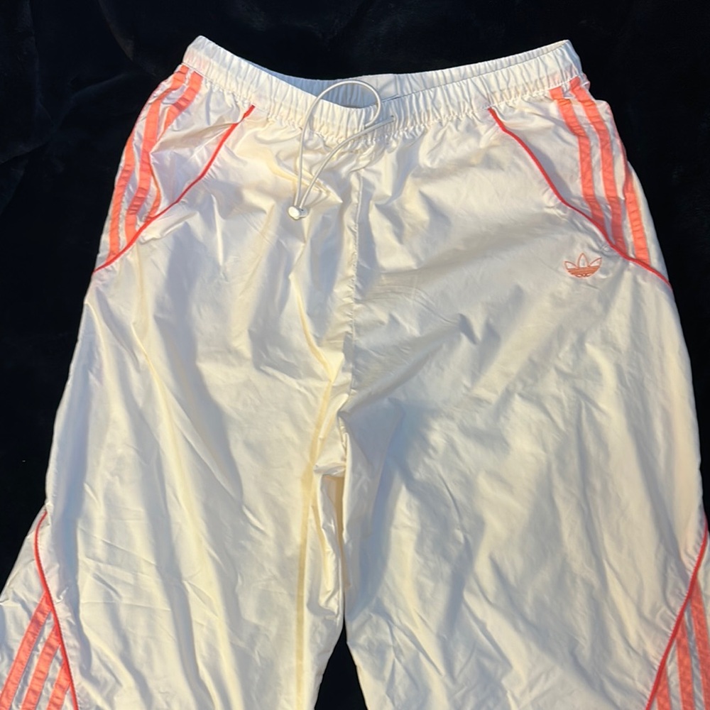 Adidas cream & salmon Track Pants size S